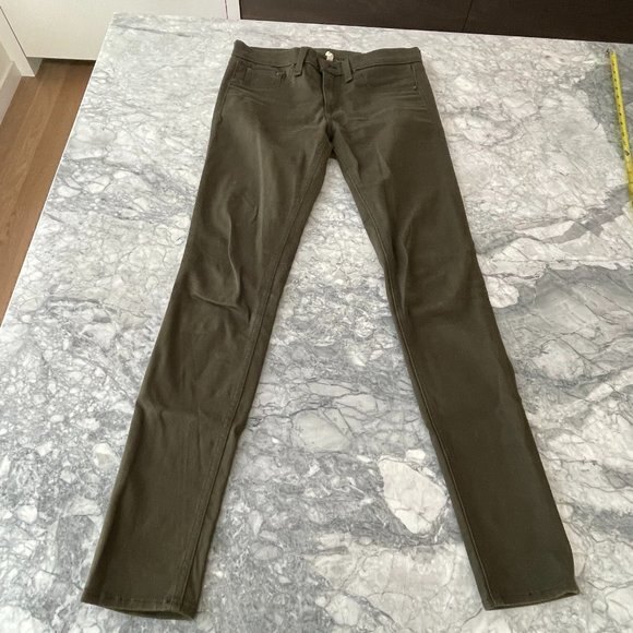 Rag & Bone Legging Skinny Jeans Army Green Size 27 - Picture 2 of 8